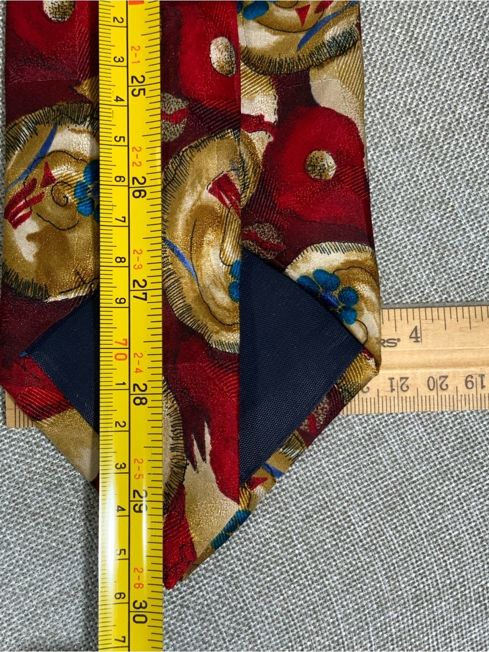 Jerry Garcia Stonehenge Silk Tie Nautilus Shell Art USA - Picture 6 of 6